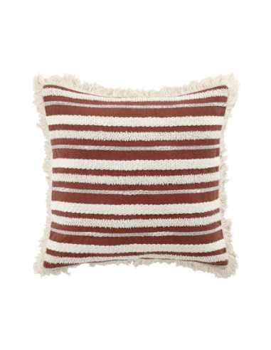 Coussin déhoussable 40x40 cm Atlas – Terracotta