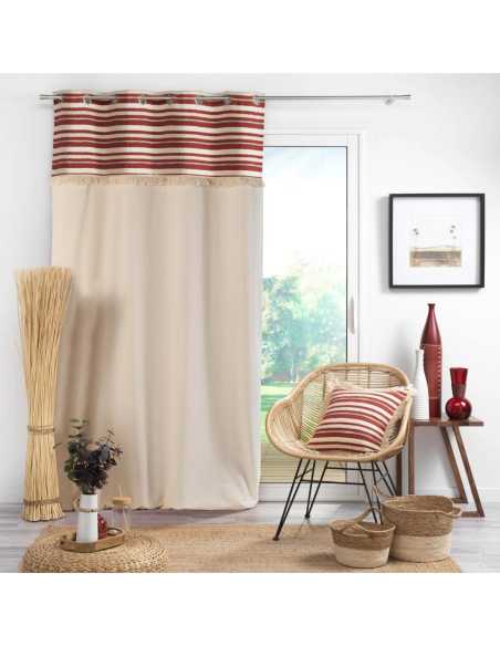 Coussin déhoussable 40x40 cm Atlas – Terracotta