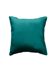 Coussin déhoussable 40x40 cm Essentiel – Bleu paon