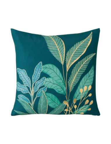 Coussin déhoussable 45x45 cm Aloha – imprimé métallisé