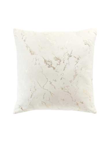 Coussin déhoussable 45x45 cm Marius velours – imprimé métallisé