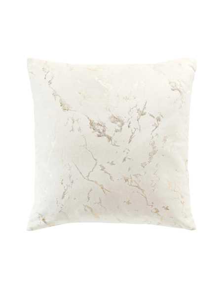 Coussin déhoussable 45x45 cm Marius velours – imprimé métallisé