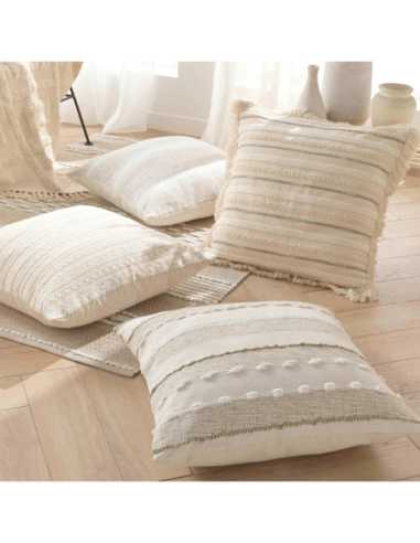 Coussin déhoussable 60x60 cm Island – tissu coton