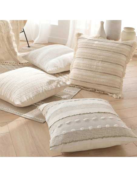 Coussin déhoussable 60x60 cm Island – tissu coton