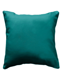 Coussin déhoussable 60x60 cm Essentiel – Bleu paon