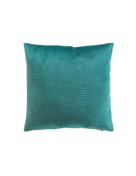 Housse de coussin 40x40 cm Circle velours – Bleu