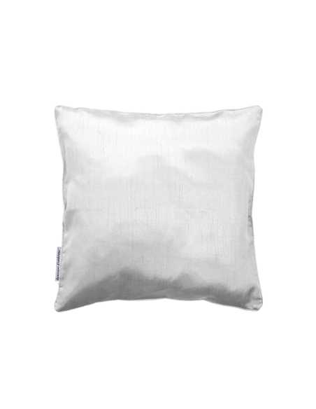 Housse de coussin 40x40 cm Shana shantung – Blanc
