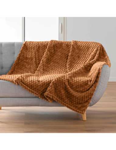Plaid flanelle 125x150 cm Flanou – Camel