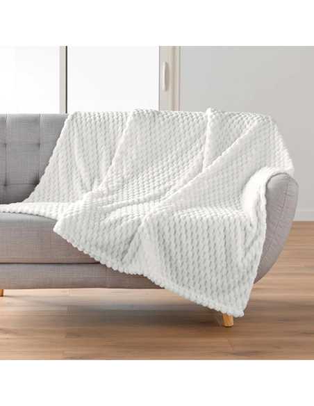 Plaid flanelle 125x150 cm Flanou – Naturel
