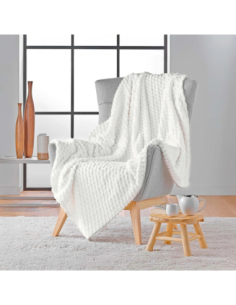 Plaid flanelle 125x150 cm Flanou – Naturel 2
