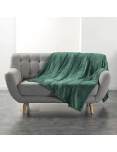Plaid flanelle 180x220 cm – Cèdre