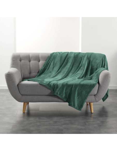 Plaid flanelle 180x220 cm – Cèdre