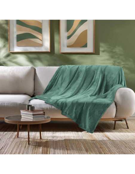 Plaid flanelle 180x220 cm – Cèdre