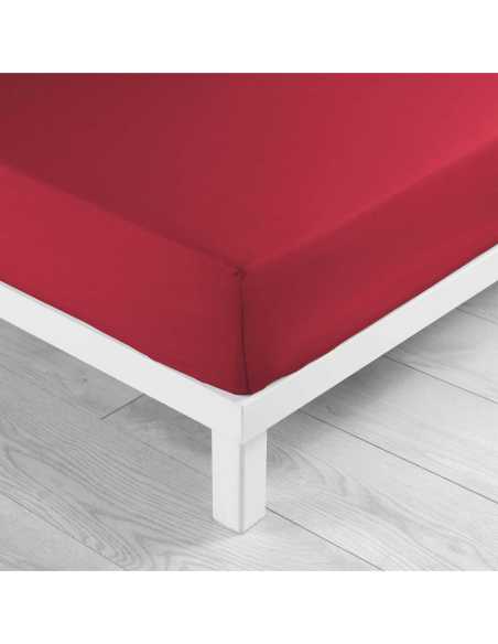 Drap housse 140x190 cm coton 57f Lina – Marsala