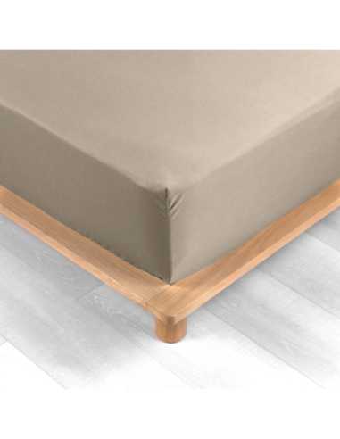 Drap housse 140x190 cm percale coton Percaline – Sable