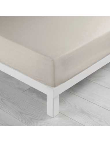 Drap housse 160x200 cm microfib Oscar – Naturel
