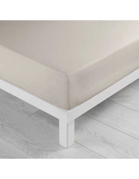 Drap housse 160x200 cm microfib Oscar – Naturel