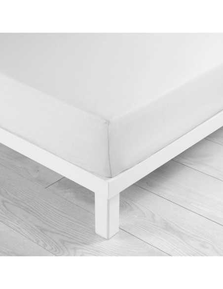 Drap housse 160x200 cm microfib Oscar – Blanc