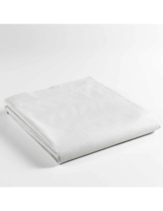 Drap plat 180x290 cm coton 57f Lina – Blanc