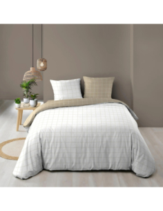 Parure de couette 3p 200x200 cm coton imprimé Cadria 2