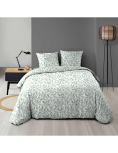 Parure de couette 3p 240x220 cm microfib imprimée Séquoia
