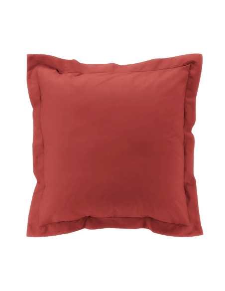 Taie d'oreiller 63x63 cm percale coton Percaline – Terracotta