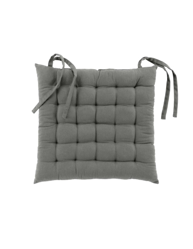 Assise de chaise matelassée 38x38 cm Twily – Gris
