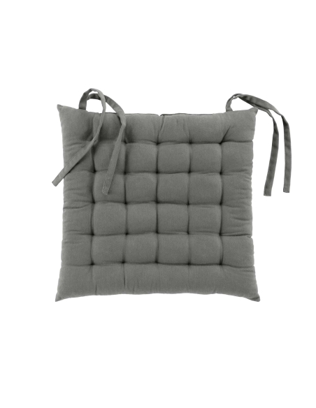 Assise de chaise matelassée 38x38 cm Twily – Gris