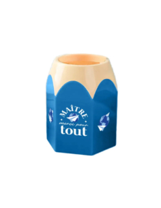 Pot à crayons forme crayon Maitre merci pour tout PVC | Cadeau maître