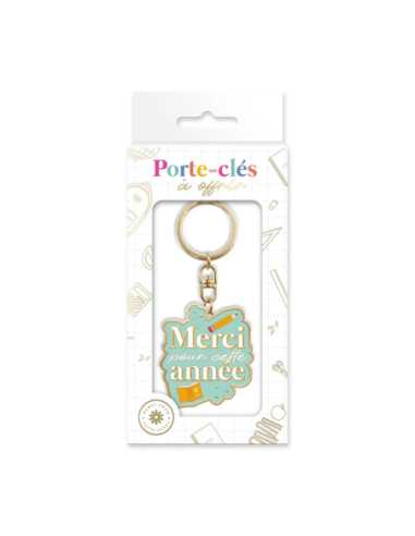 Porte-clés Merci pour cette année | Petit cadeau maîtresse