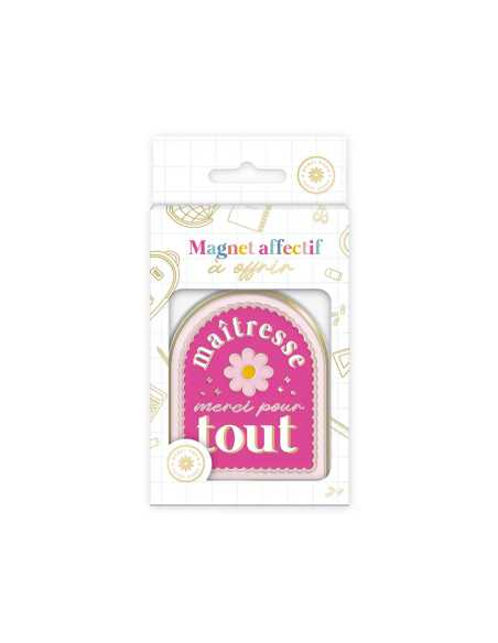 Magnet Maitresse merci pour tout 7x6cm | Cadeau maîtresse