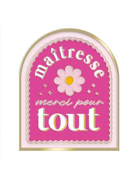 Magnet Maitresse merci pour tout 7x6cm | Cadeau maîtresse