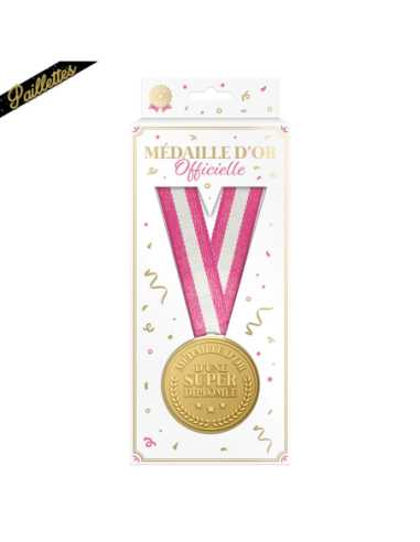Médaille d'or Super diplomée | Cadeau remise de diplôme original