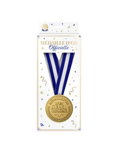 Médaille d'or Super diplomé | Cadeau remise de diplôme original