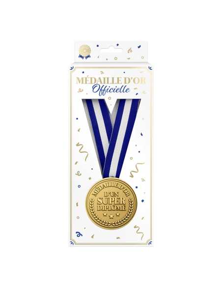 Médaille d'or Super diplomé | Cadeau remise de diplôme original