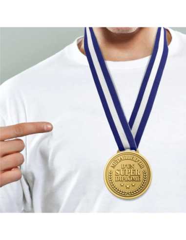 Médaille d'or Super diplomé | Cadeau remise de diplôme original