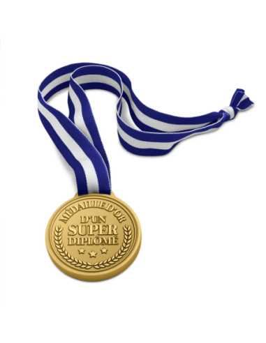 Médaille d'or Super diplomé | Cadeau remise de diplôme original