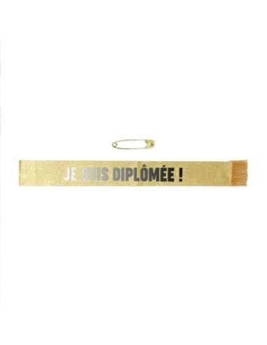 Écharpe Je suis diplomée | Accessoire remise de diplôme