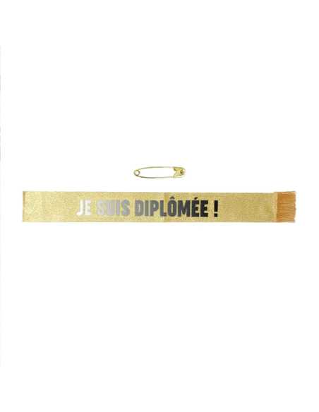 Écharpe Je suis diplomée | Accessoire remise de diplôme