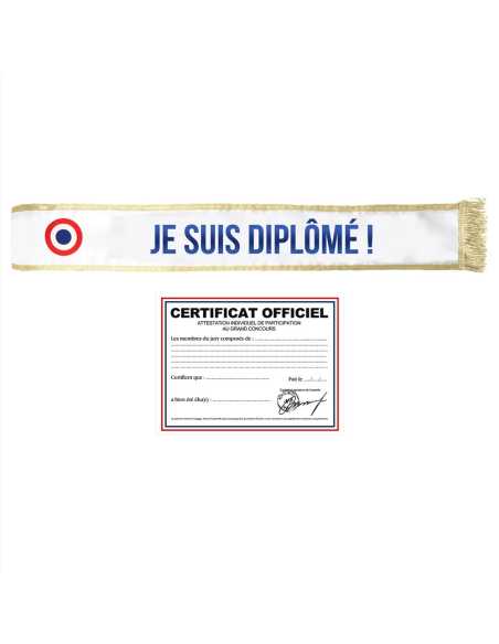 Écharpe Je suis diplomé | Accessoire remise de diplôme