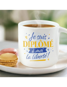 Grand mug Je suis diplomé | Cadeau original remise de diplôme 2