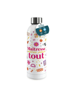 Gourde isotherme Maitresse merci pour tout 0,5L | Cadeau fin d'année
