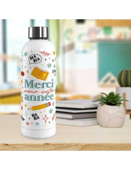 Gourde isotherme Merci pour cette année 0,5L | Cadeau maîtresse