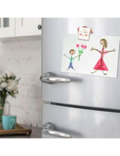 Magnet Merci maitresse 6,5x6,5cm | Cadeau fin d'année maîtresse 2