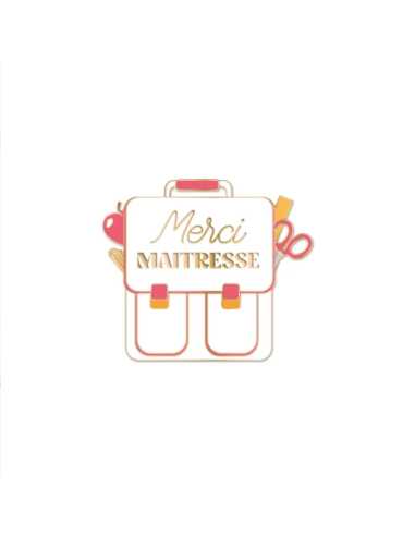Magnet Merci maitresse 6,5x6,5cm | Cadeau fin d'année maîtresse