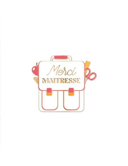Magnet Merci maitresse 6,5x6,5cm | Cadeau fin d'année maîtresse