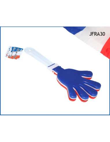 Clap-Clap Supporter Bleu-Blanc-Rouge France 28 cm | marcheauxaffaires.fr