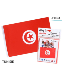 Drapeau Tunisie Supporter 90x150 cm | marcheauxaffaires.fr