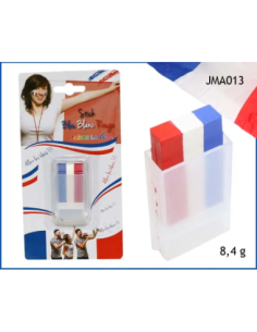Stick Maquillage Bleu-Blanc-Rouge Supporter France 8,4 g | marcheauxaffaires.fr