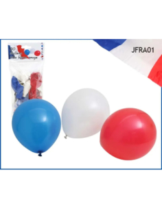 Lot 30 Ballons Baudruche Bleu-Blanc-Rouge France | marcheauxaffaires.fr